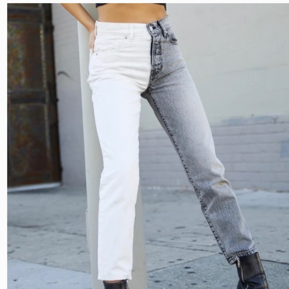 Revice Demin Black And White Jeans - image 1